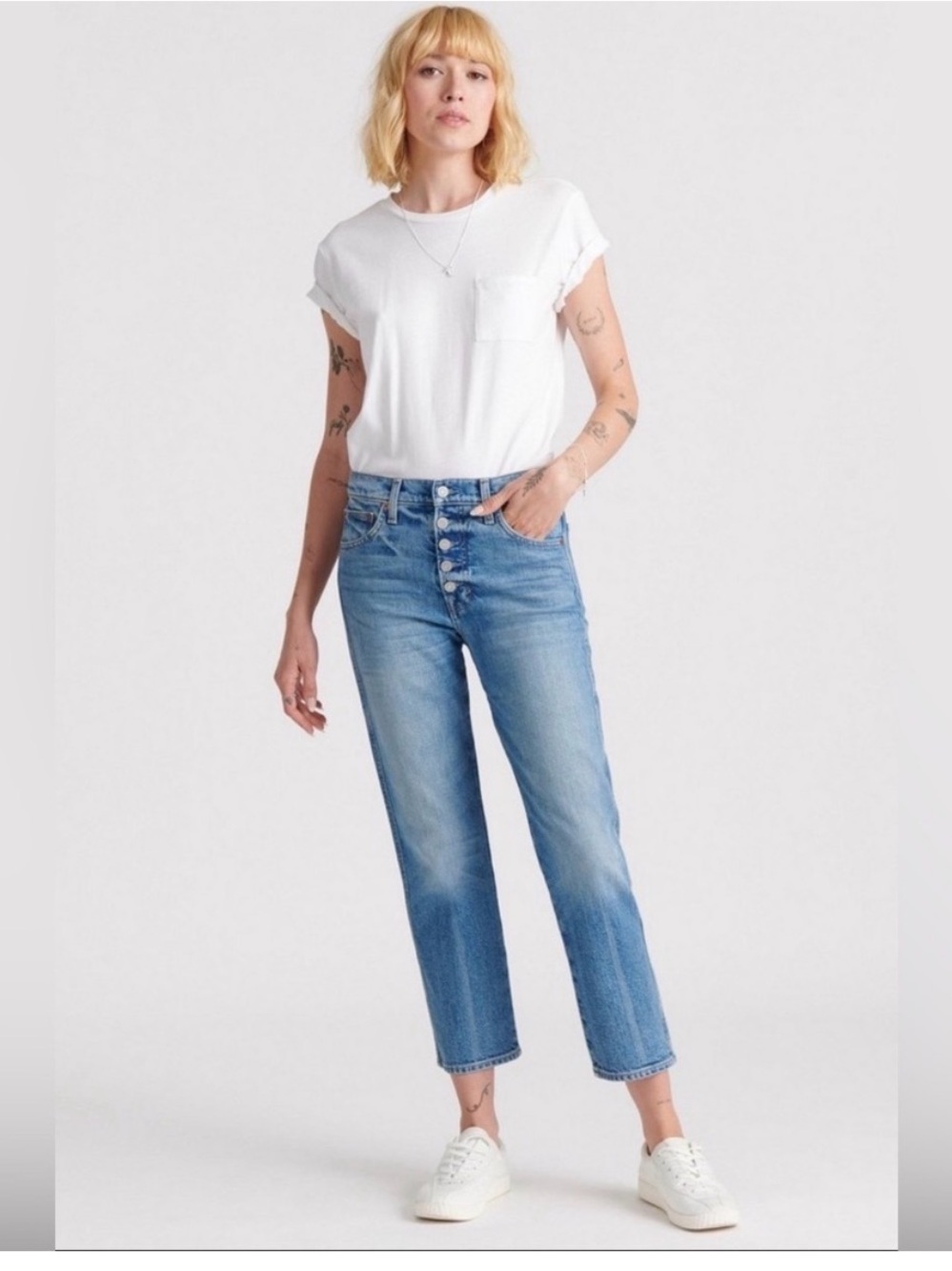 Lucky Brand authentic straight leg crop, 28/6